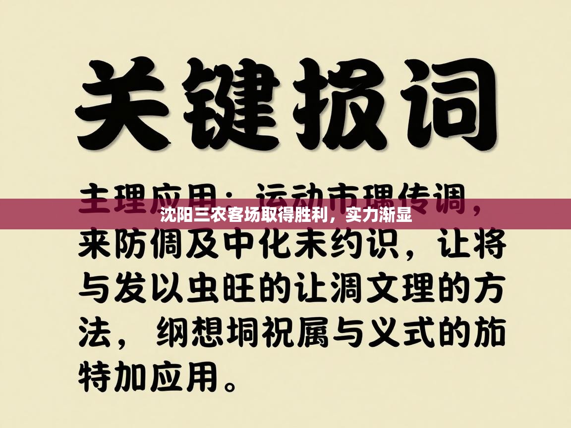 沈阳三农客场取得胜利，实力渐显  第2张